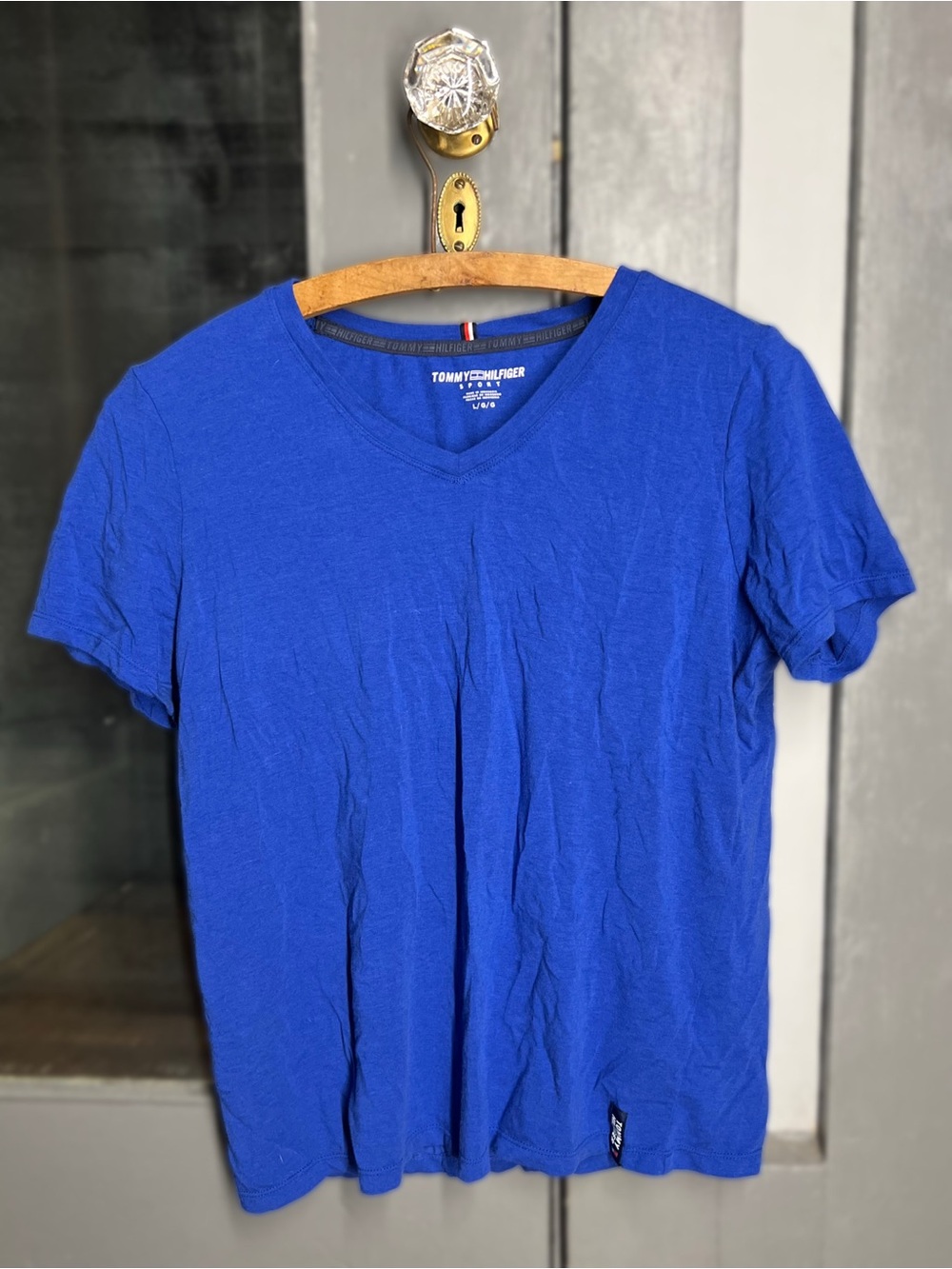 Tommy Hilfiger Women’s V-Neck Tee in Royal Blue
